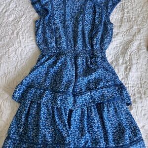 Aqua Girls Blue Floral Dress
